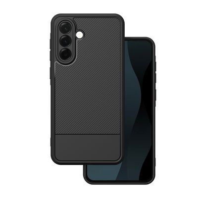 Jednoduché karbónové puzdro pre Samsung Galaxy A36 5G / A37 5G čierna