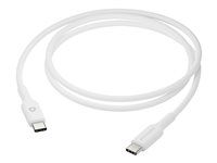 USB kabel - 24 pin USB-C (M) do 24 pin USB-C (M) - 1 m - bílá
