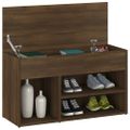 vidaXL Lavica na topánky hnedý dub 80x30x45 cm spracované drevo