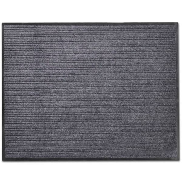 vidaXL Rohož pred dvere, sivá 90 x 120 cm, PVC