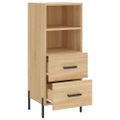 vidaXL Komoda dub sonoma 34,5x34x90 cm spracované drevo