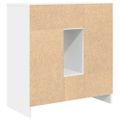 vidaXL Komoda so zásuvkami a dvierkami, biela 70,5x34x74,5 cm