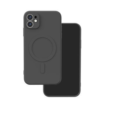 Jednofarebné puzdro Mag pre iPhone 11 čierna