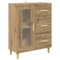 vidaXL Servírovacia skriňa Remeselný dub 69,5 x 34 x 90 cm