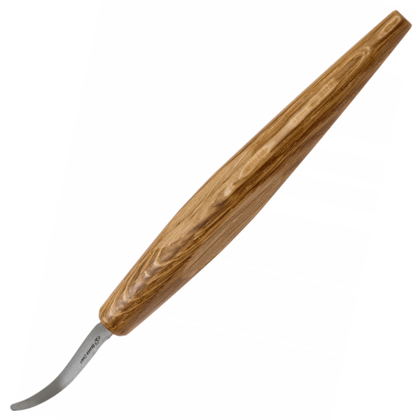 SK4LS Beavercraft Left-Handed Spoon Carving Knife Open Curve with leather sheath