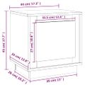 vidaXL Nočné stolíky 2 ks hnedý dub 44x35x45 cm spracované drevo