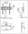 Univerzálny stojan TV 32"-55" Cabletech UCH0022-S, nosnosť 40kg Univerzálny stojan TV 32"-55" Cabletech UCH0022-S, nosnosť 40kg