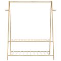 vidaXL Vešiak na oblečenie s policami 132x45,5x150,5 cm bambus