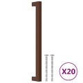 vidaXL Rukoväte na skrinku 20 ks bronzové 224 mm nehrdzavejúca oceľ