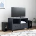 vidaXL TV skrinka antracitová 68x39x43,5 cm oceľ