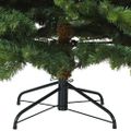 vidaXL Umelý Sklápací Vianočný Stromček Zelená 180 cm PVC, PE a oceľ