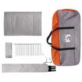 vidaXL Stan chata Šedá a oranžová 400 x 210 x 180 cm Polyester
