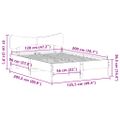 vidaXL Posteľ s matracom voskovo hnedá 120x200 cm masívna borovica