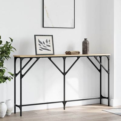 vidaXL Konzolový stolík dub sonoma 140x23x75 cm kompozitné drevo