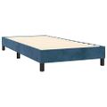 vidaXL Posteľný rám boxsping s matracom tmavomodrý 80x200 cm zamat