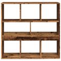 vidaXL Knižnica/deliaca stena staré drevo 100x33x94,5 cm