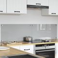 vidaXL Kuchynský obklad 2 ks Svetlosivá 80 x 40 cm tvrdené sklo