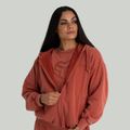 Dámska mikina Zip Washed Terra - STRIX, veľkosť S