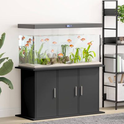 vidaXL Stojan na akvárium čierny 101x41x58 cm kompozitné drevo