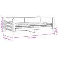 vidaXL Denná posteľ s matracom ružová 100x200 cm zamat