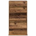 vidaXL Regál na časopisy Staré drevo 70 x 41 x 126 cm Kompozitné drevo