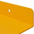 vidaXL Závesná polica 2 ks Horčicová žltá 30 x 9 x 2,5 cm Oceľ