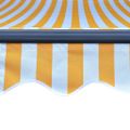 vidaXL Ručne zaťahovacia markíza s LED 300x250 cm žlto-biela