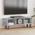 vidaXL TV stolík 100 x 35 x 35 cm Betónová šedá Kompozitné drevo