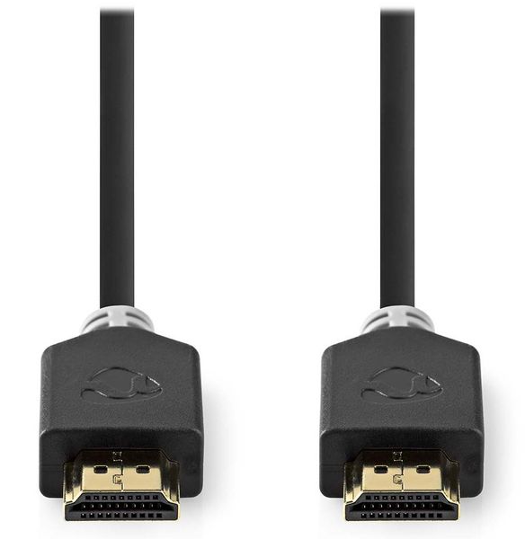 Nedis CVBW34000AT100 - Kabel High Speed HDMI™ s Ethernetom | Konektor HDMI™ - Konektor HDMI™ | 10 m | Antracit Kabel, HDMI, High Speed, s ethernetom, zlacnené konektory, 4K pri 60Hz, 3D, 10m, antracit