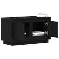 vidaXL TV skrinka 80 x 35 x 45 cm Čierny dub Kompozitné drevo