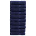 vidaXL Prémiové osušky SOLUND 10ks tmavomodré 100x150cm 600 g/m2