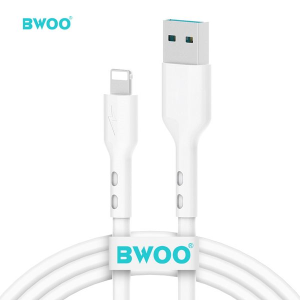 BWOO kábel USB - Lightning 1m 3A biely X172L