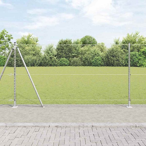 vidaXL Hexagonálne oplotenie s betónovým podstavcom 50 x 1,2 m