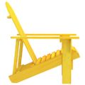 vidaXL Záhradná stolička Adirondack jedľový masív žltá