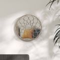 vidaXL Zrkadlo pieskové 40x3 cm železo okrúhle interiérové