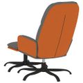 vidaXL Relaxačné kreslo s podnožkou bledosivé látka