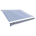 vidaXL Náhradná látka na markízu, modro-biela, 300x250 cm, polyester
