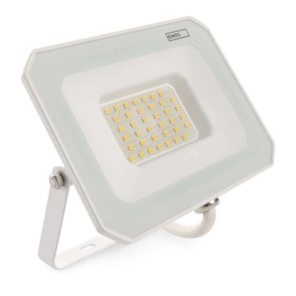 LED reflektor SIMPO 30W, biely, IP65, 3000 lm, neutrálna biela
