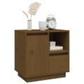 vidaXL Nočné stolíky 2 ks medovo-hnedé 50x34x50 cm borovicový masív