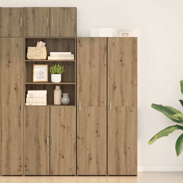 vidaXL Highboard Remeselný dub 40 x 42,5 x 185 cm