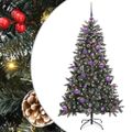 vidaXL Umelý vianočný stromček Zelená 150 cm PVC, plast a oceľ