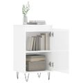 vidaXL Komoda vysoký lesk biela 40x35x70 cm kompozitné drevo
