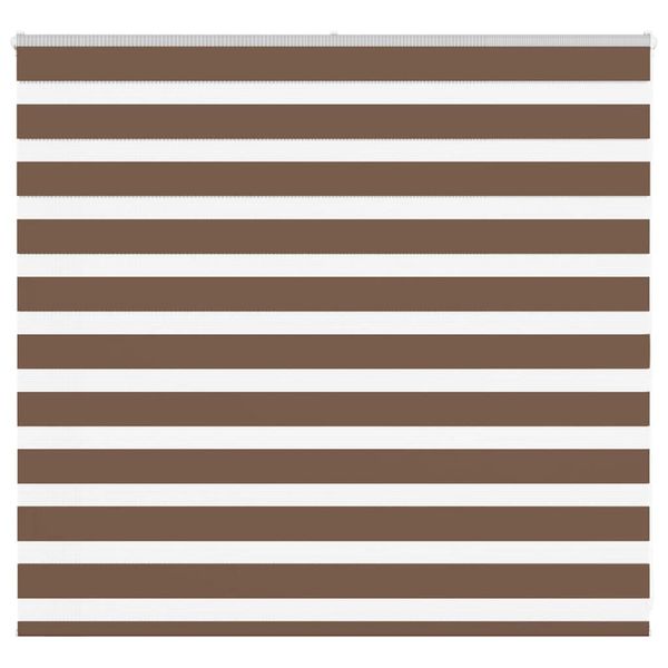 vidaXL Zebra roleta hnedá 155x100 cm šírka látky 150,9 cm polyester