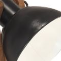 vidaXL Stojanová lampa čierna masívne mangovníkové drevo E27