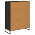 vidaXL Skriňa na topánky Čierny dub 79 x 36 x 100 cm Kompozitné drevo