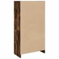 vidaXL Knižnica dymový dub 57x28,5x107,5 cm kompozitné drevo