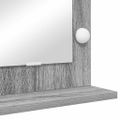 vidaXL Toaletné zrkadlo Sivý Sonoma 60 x 45 x 18 cm Obdĺžnikový