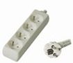 Predlžovací prívod 230V, 3m, 4 zásuvky