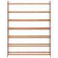 vidaXL Regál na topánky hnedý 90x24x117 cm spracované drevo