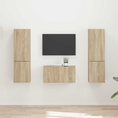 vidaXL Zostava TV skriniek 5 pcs Sonoma dub Kompozitné drevo